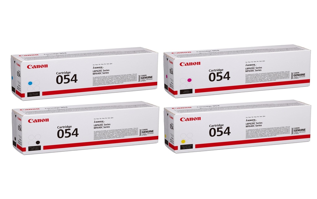 Canon Toner 054 Magenta/Yellow/noir/Cyan