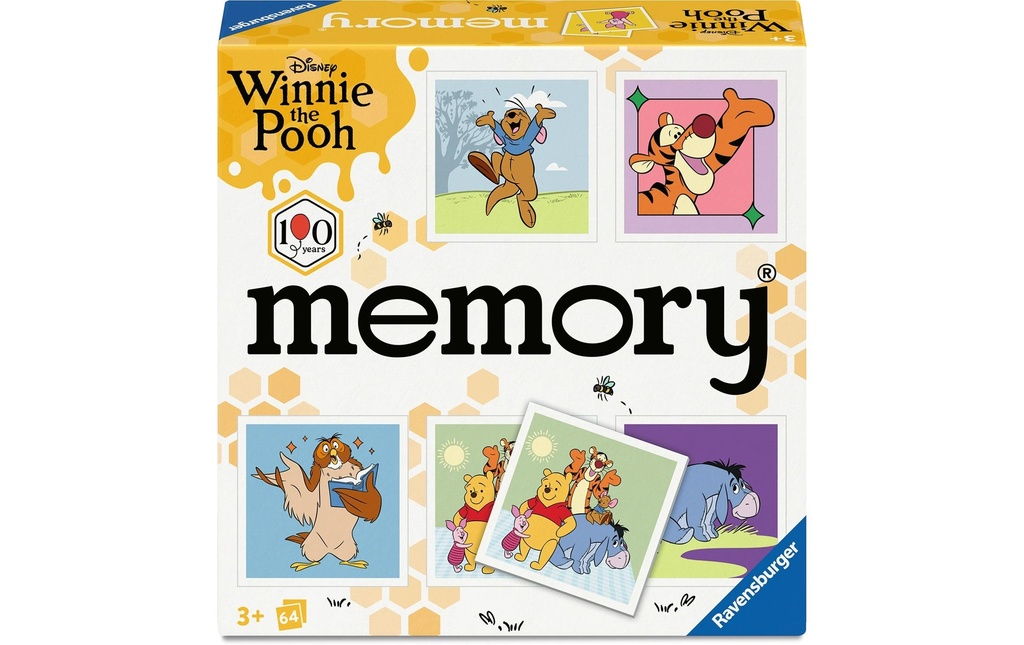 Ravensburger Mémoire Winnie l'Ourson dès 3 ans, 2-8 joueurs,