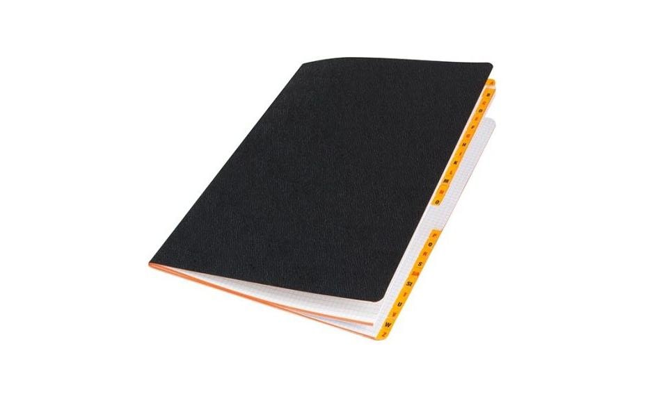 Neutral Cahier en toile cirée A6 avec registre, 48 pages