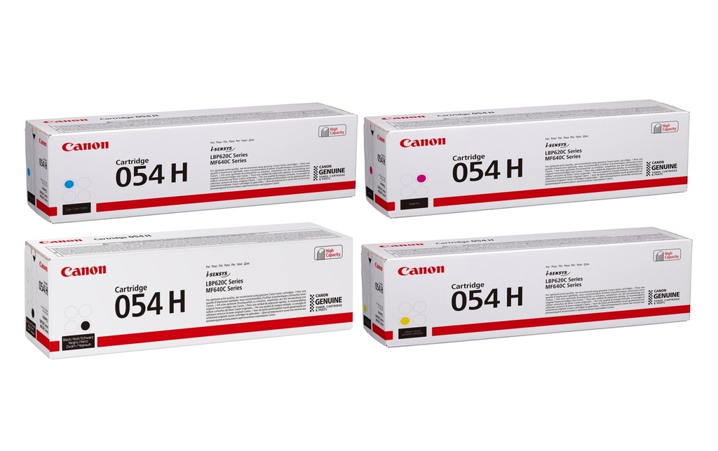 Canon Toner 054 H Magenta/Yellow/noir/Cyan
