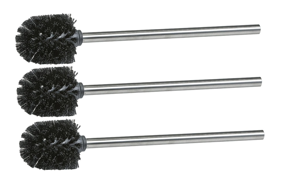 Zeller Present Brosse de rechange Lot de 3 Noir