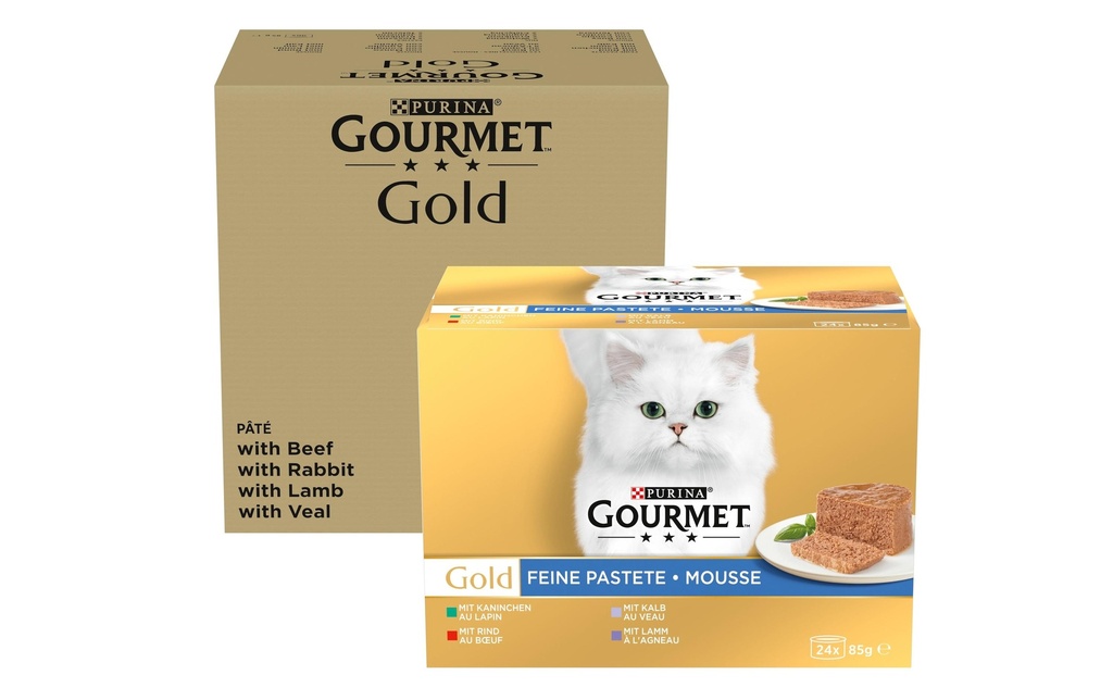 Purina Gourmet Or Pâté fin viande 96 x 85 g + 24 x 85 g