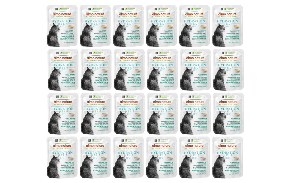 Almo Nature HFC Hydration au thon et au bouillon 24 x 50 g