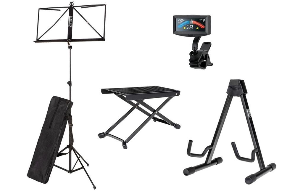 Bemero Pied pour guitare acoustique GS-8061BK Set