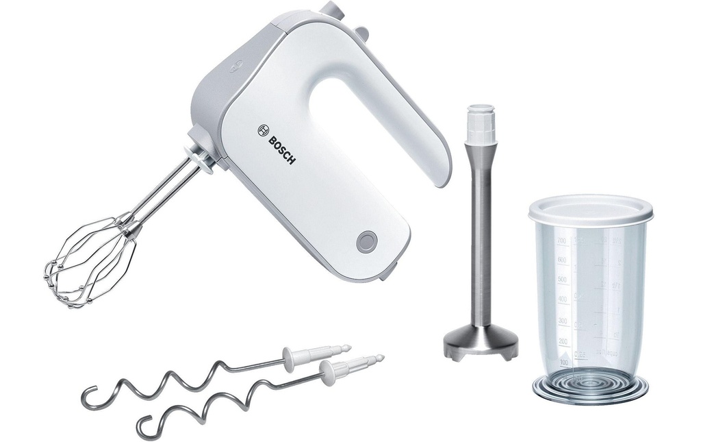 Bosch Batteur MFQ4070 Blanc/Argenté