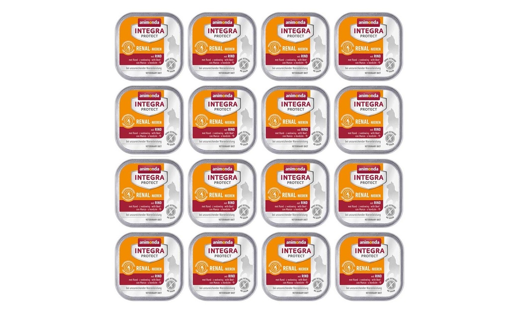 Animonda Integra Protect Nourriture humide Reins rénaux bovins, 16 x 100 g