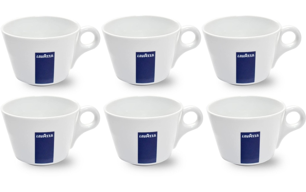 Lavazza Tasse à cappuccino America 250 ml, 6 Pièce/s, Blanc