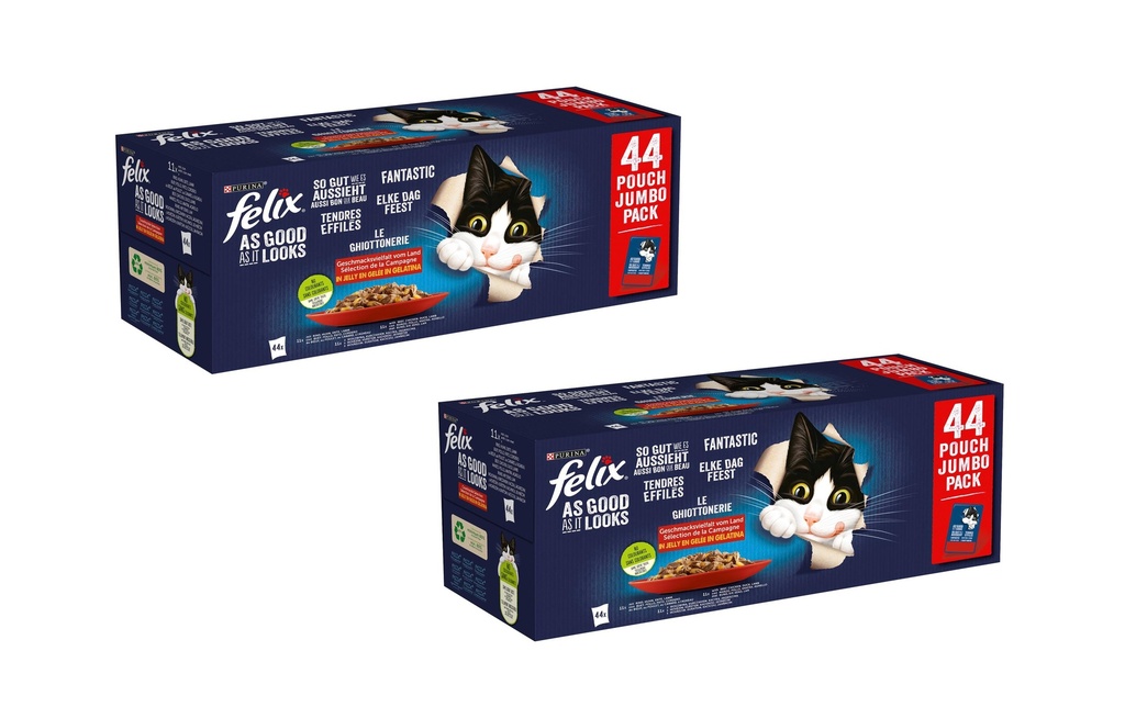 Felix Alimentation humide AGAIL Sélection des viandes, 2x 44 x 85 g