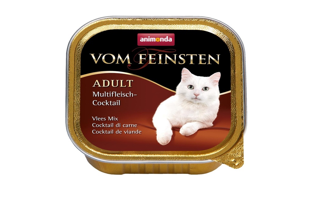 animonda Alimentation humide Vom Feinsten Adulte Cocktail de viandes multiples, 100 g