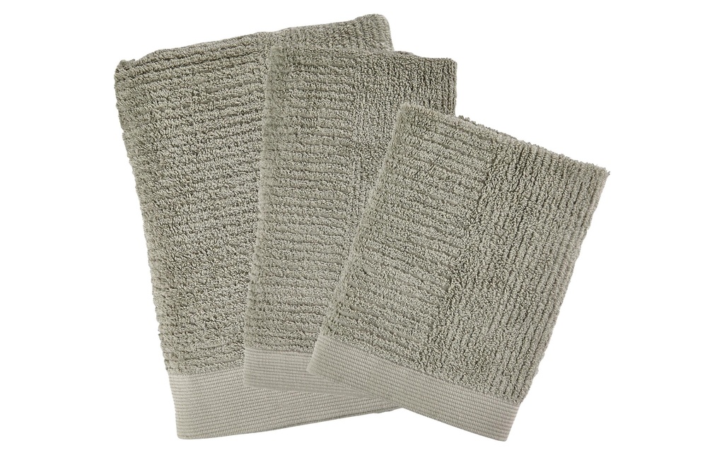 Zone Denmark Set de linge éponge Classic Eucalyptus vert