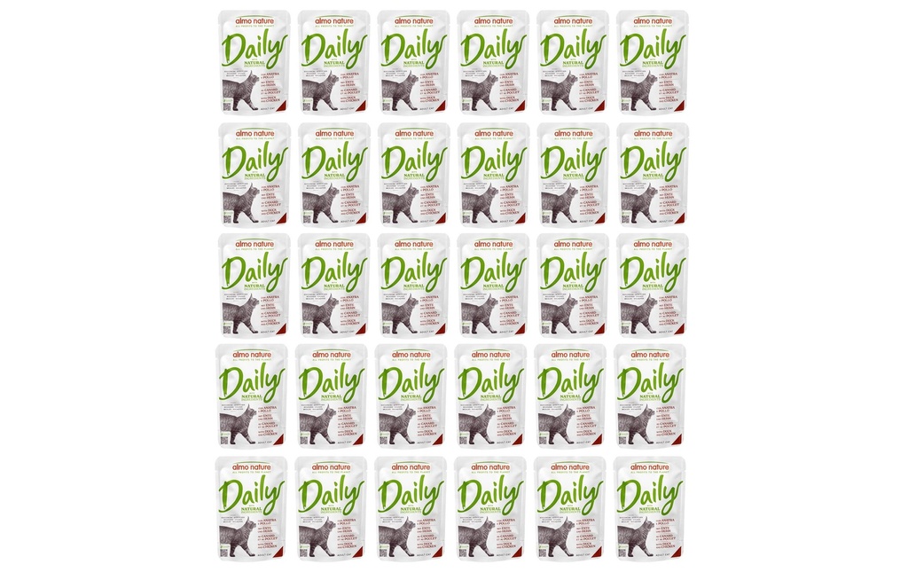 Almo Nature Alimentation humide Daily au canard et au poulet 30 x 70g