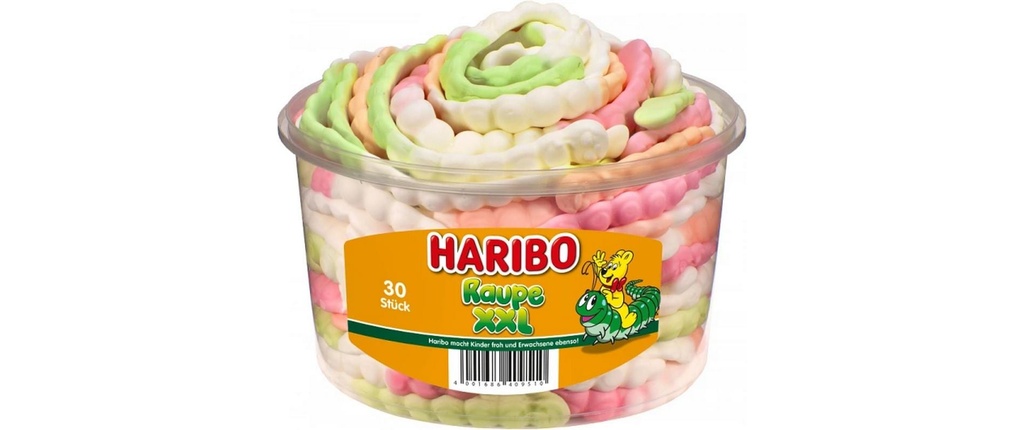 Haribo Int. Bonbons gommeux Boîte Chenille XXL 960 g