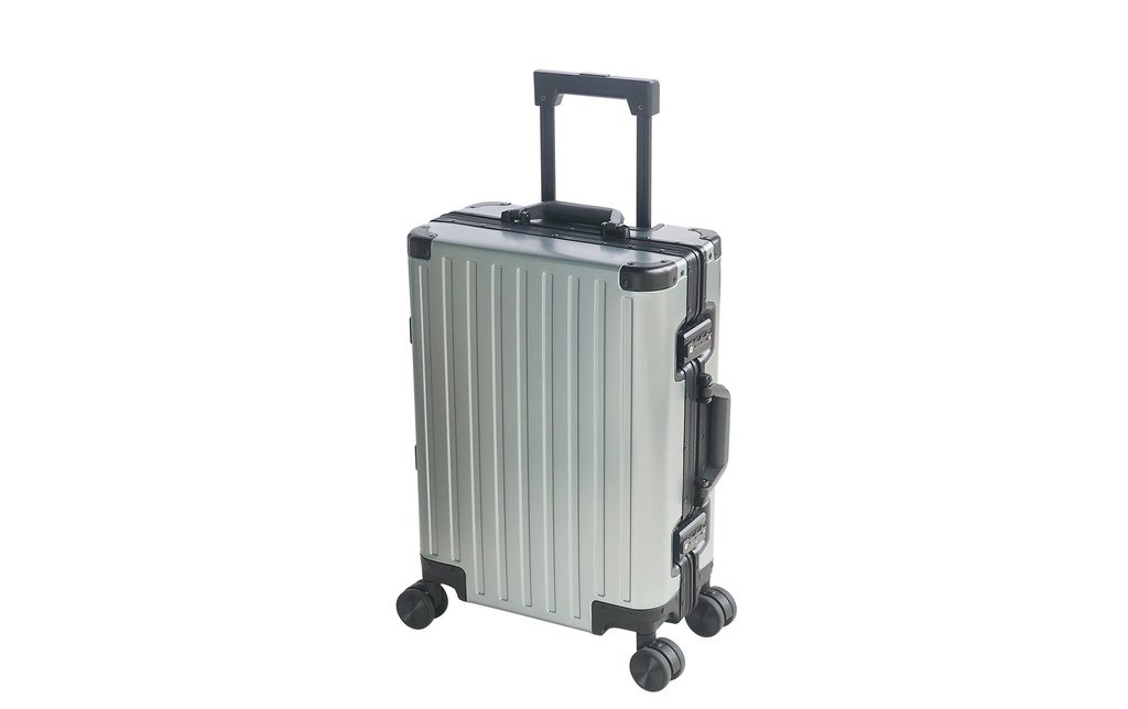 KOOR Valise Aluminium 90 L, Gris/Vert