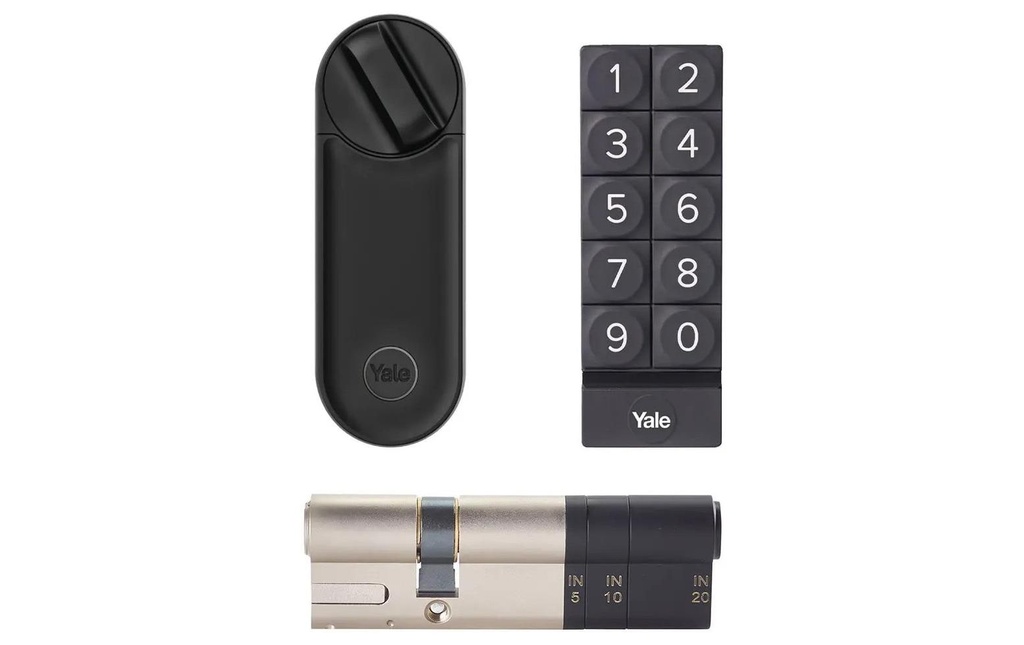 Yale Linus L2 Smart Lock Z+K-Kit, Noir
