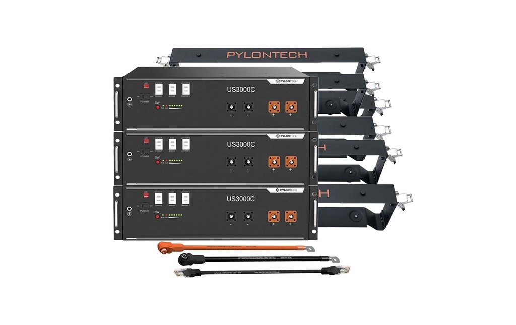 Pylontech Réservoir d’énergie US3000C 3.5 kWh 48 V LiFePO4 Kit