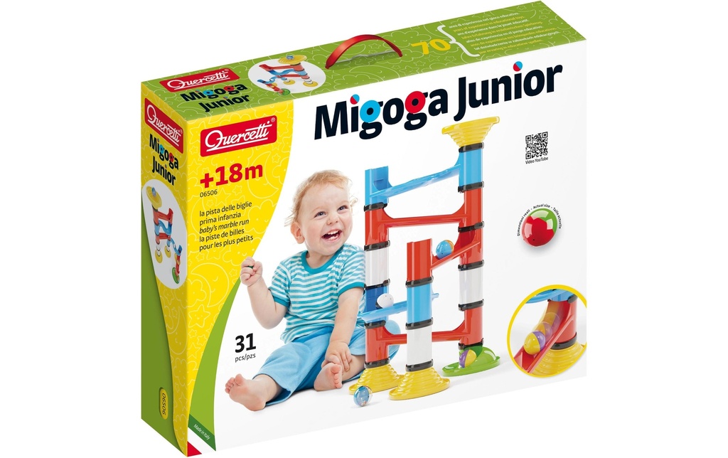 Quercetti Circuit de billes Migoga Junior 31 pièces
