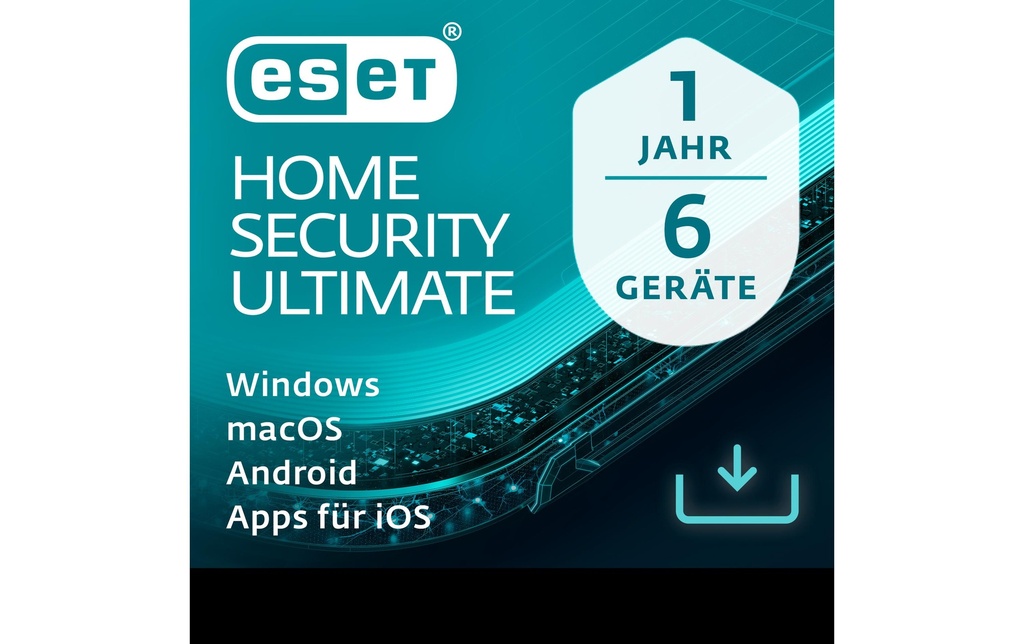 ESET HOME Security Ultimate Version complète, 6 Utilisateurs, 1 an