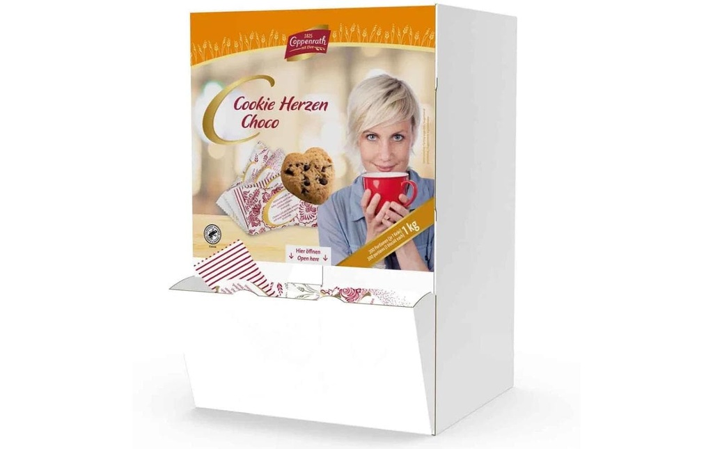 Coppenrath Petits gâteaux Coeurs de cookie Choco 1000 g