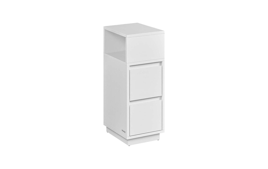VASAGLE Table de nuit 25 x 65 cm, Blanc