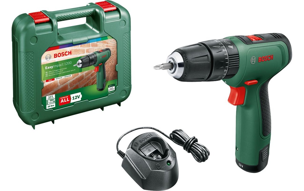 Bosch Perceuses à percussion sans fil EasyImpact 1200 KIt
