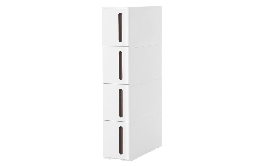 Songmics Commode avec 4 tiroirs, Blanc