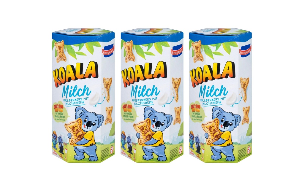Kuchenmeister Biscuits au lait Koala 3 x 75 g