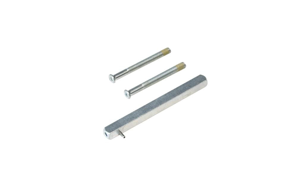 2N Poignée Fortis, tige avec vis, jeu de 8mm, 66 - 74mm