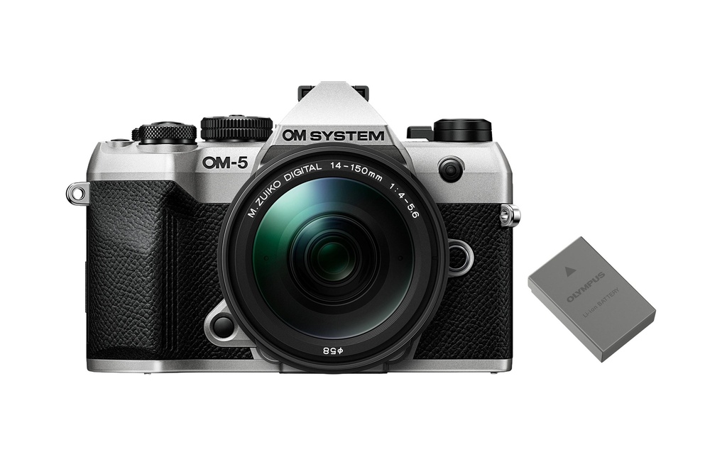 OM-System Appareil photo OM-5 II Argent Kit batterie M.Zuiko Digital 14-150mm