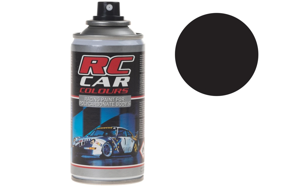 Ghiant Aérosol pour Lexan RC CAR Noir Métallique 935 150 ml