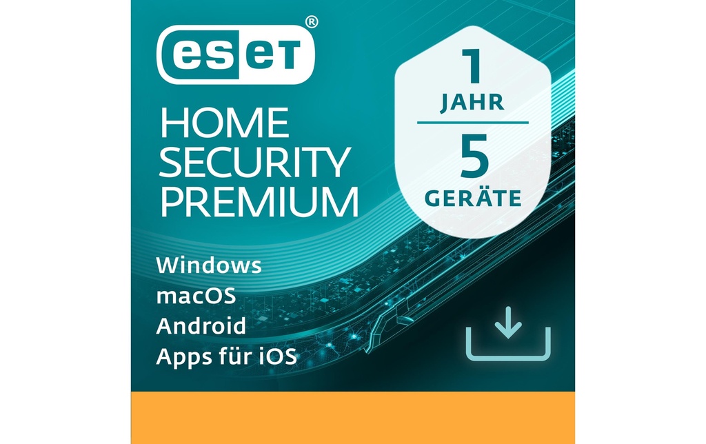 ESET HOME Security Premium RNW, 5 utilisateurs, 1 an