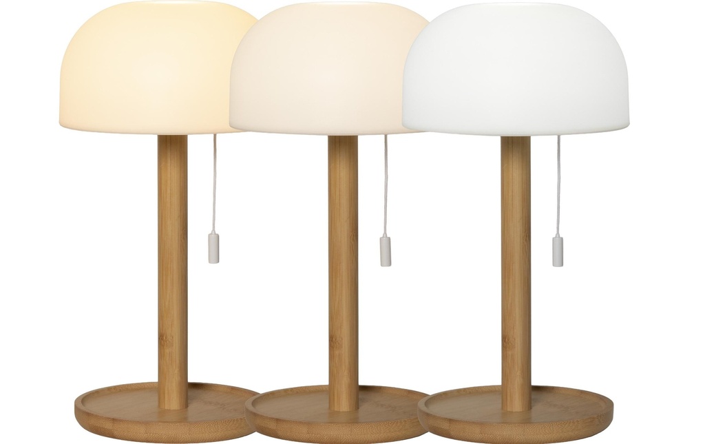Star Trading Lampe de table Tara Indoor Blanc 28 cm de hauteur