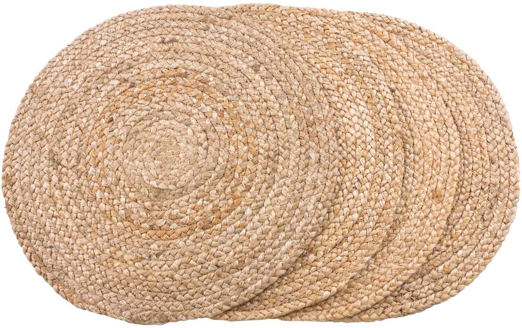House Nordic Set de table Ø 38 cm, Nature,  4 pièces