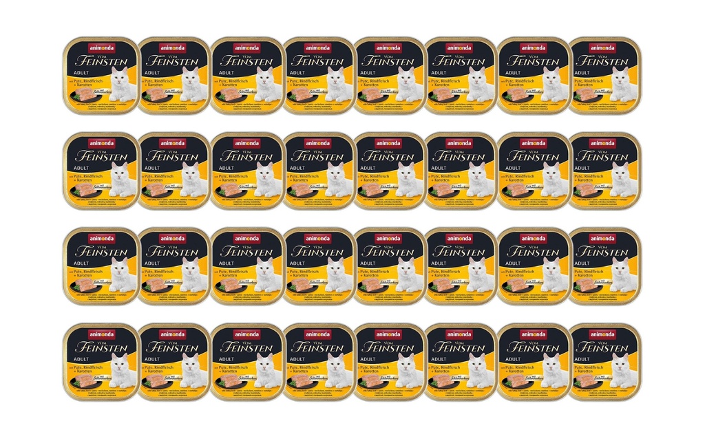 animonda Alimentation humide Noyau gourmand Vom Feinsten dinde/bœuf 32 x 100g