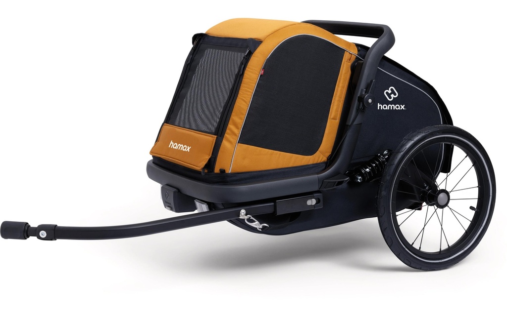 Hamax Remorque de vélo Milou S pour chiens jusqu'à 20 kg