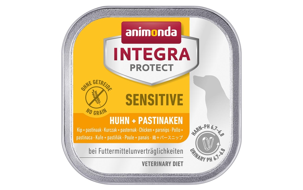 Animonda Integra Protect Nourriture humide Sensitive poulet et panais, 150 g
