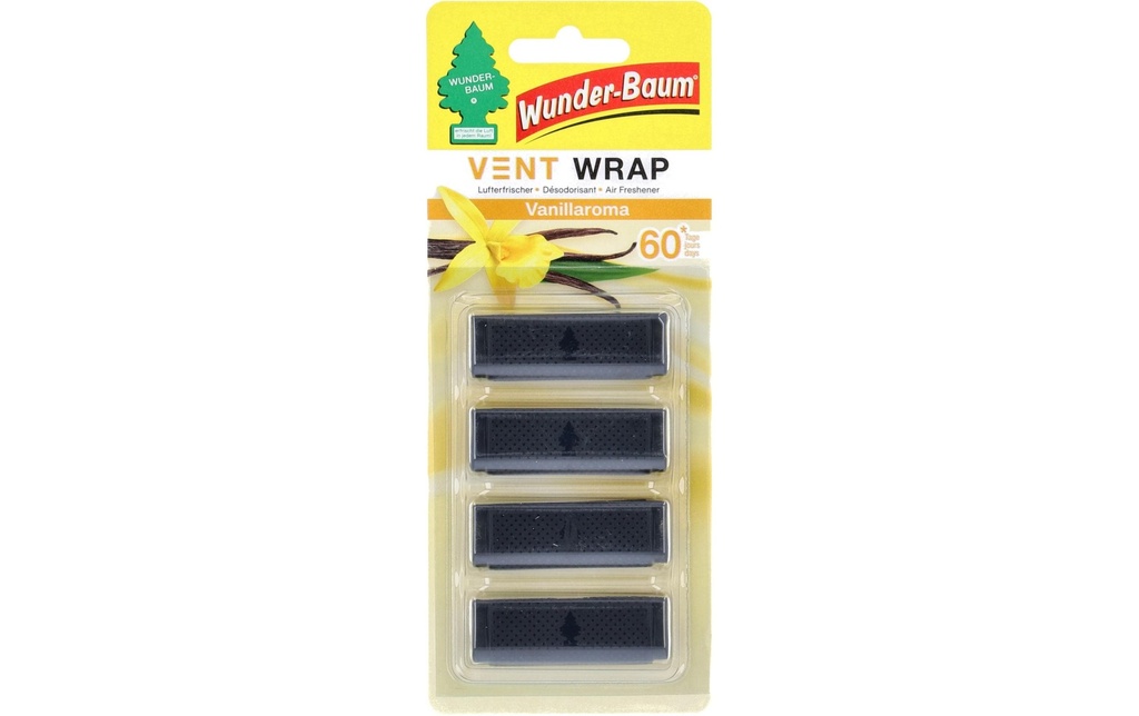 Wunderbaum Désodorisant pour voiture Arôme vanille Vent Wrap