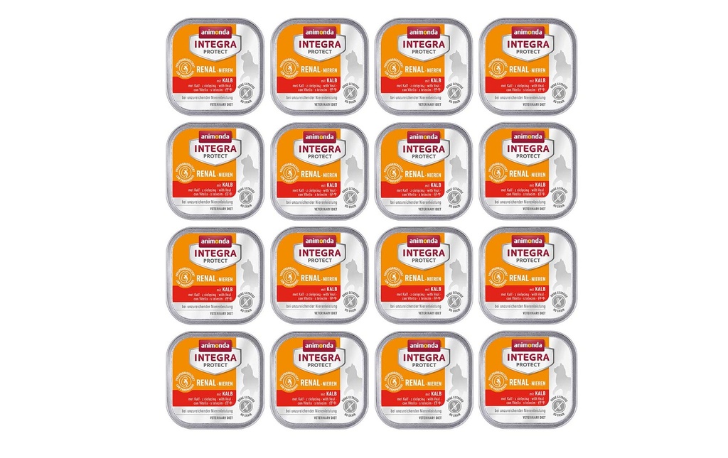 Animonda Integra Protect Nourriture humide Rénal Rein Veau, 16 x 100 g