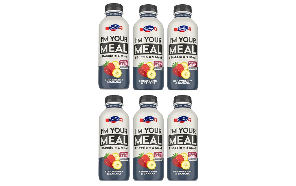 Emmi I'M YOUR MEAL Repas buvable Double Zero Fraise Banane 500 ml 6 x 500 ml