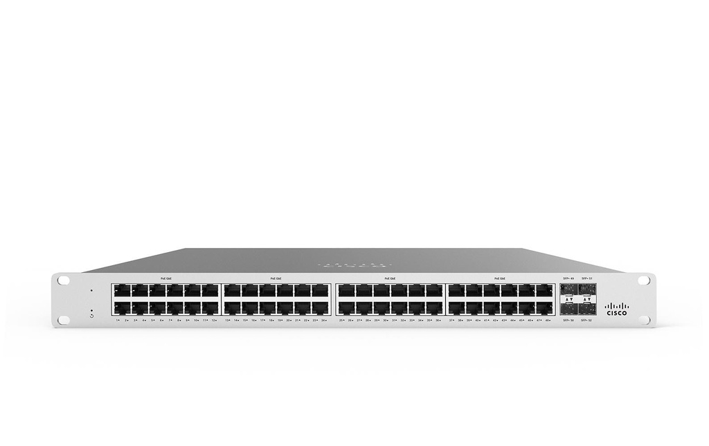 Cisco Meraki PoE+ Switch MS125-48LP 52 Port
