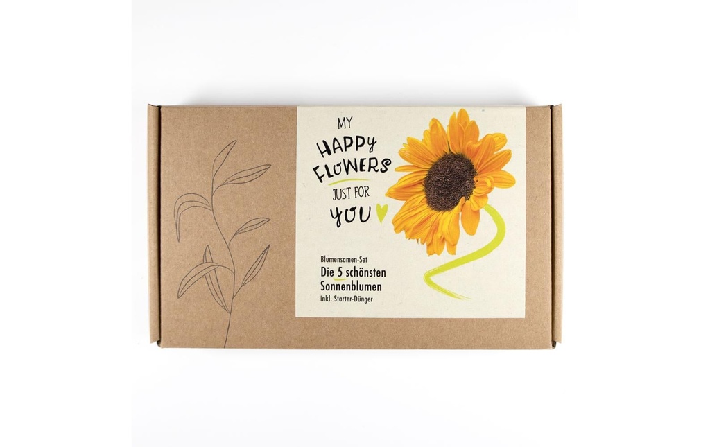 Naturkraftwerk Culture de My Happy Flowers, 5 variétés de tournesols