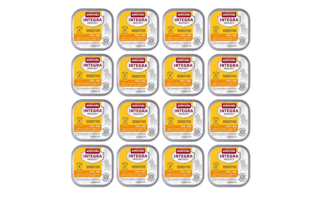 Animonda Integra Protect Nourriture humide Sensitive poulet pur, 16 x 100 g