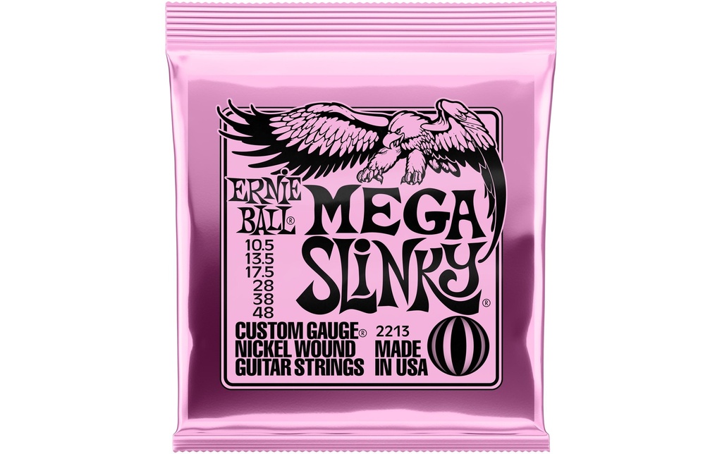 Ernie Ball Cordes de guitare 2213 Slinky Nickel – Mega 10.5 - 48