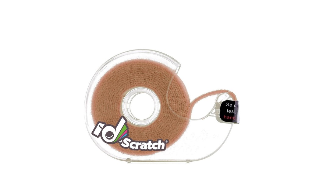 Patchsee Boîte de bande auto-agrippante ID-SCRATCH Boîte distributrice Brun clair