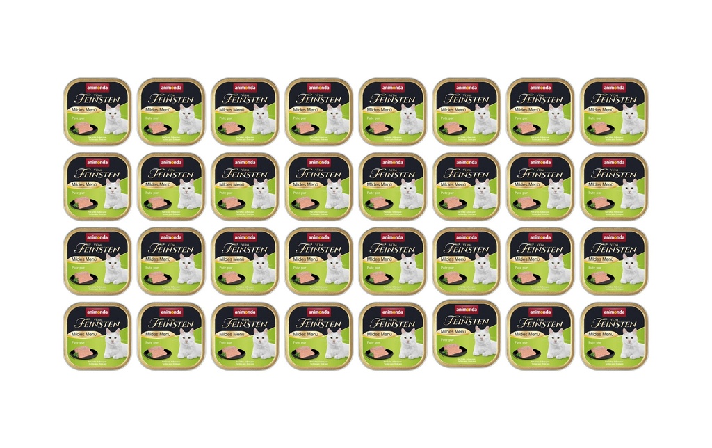 animonda Alimentation humide Vom Feinsten Menu doux Dinde pure, 32 x 100 g