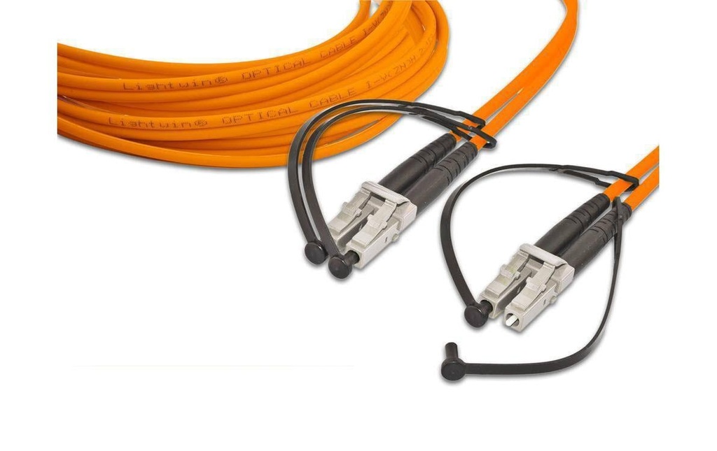 Lightwin Câble patch à fibre optique Multimode LC – LC, OM2, Duplex, 20 m