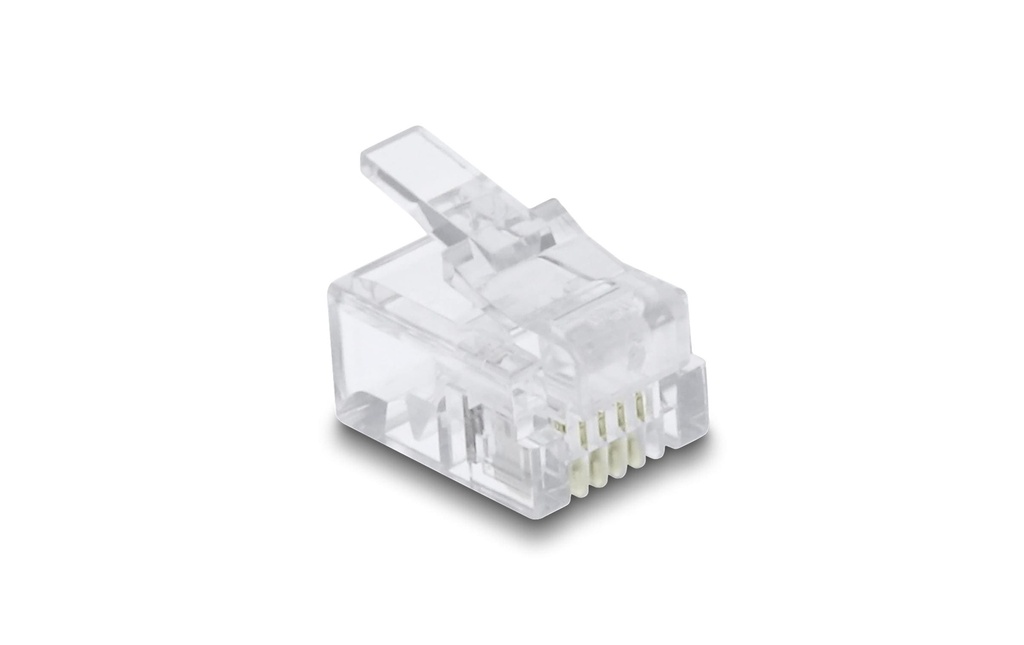 Delock Connecteur RJ11 100 Pièce/s, Transparent