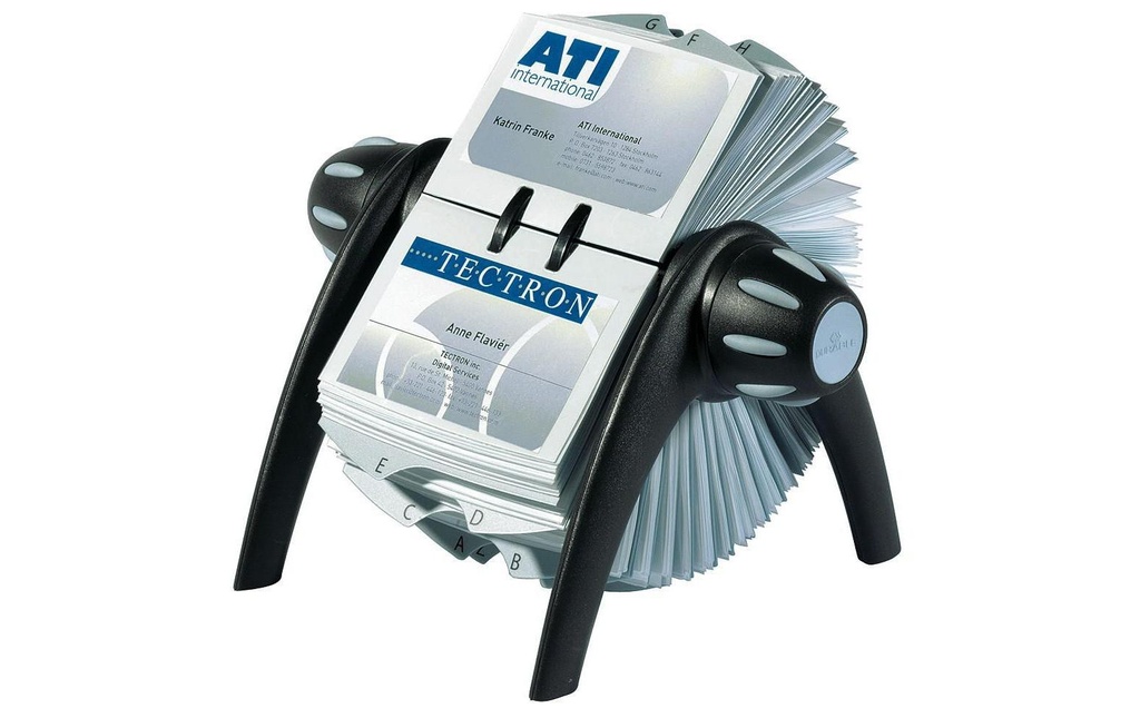 DURABLE Étui à cartes de visite Visifix Flip Noir