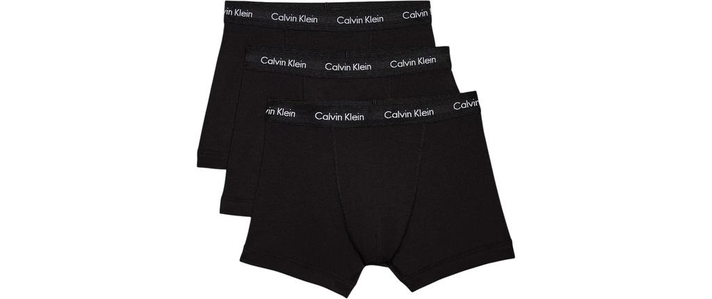Calvin Klein Wäsche 3P Trunk Blanc/Noir, XL