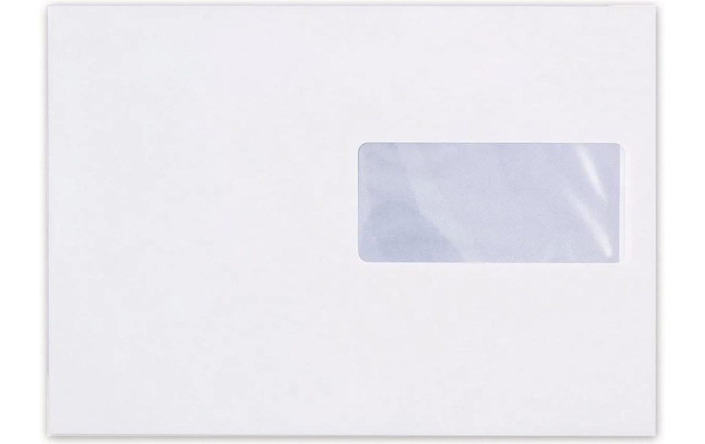 Büroline Enveloppe avec fenêtre C5 Blanc, 500 pièces