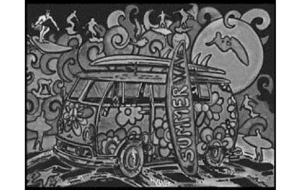 Tataruga Image de velours A4, minibus